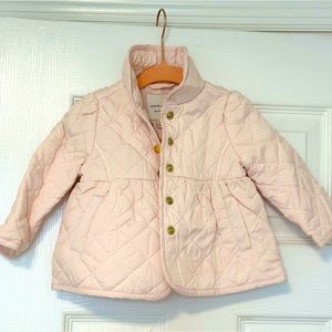 Janie and Jack light pink quilted coat size 6-12 months